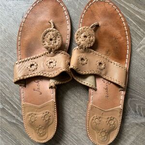 Tan jack Roger sandals, size 11